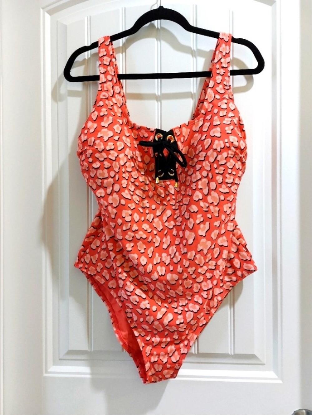 Cactus Orange One Piece Swimsuit Womens 18 NWT Padded